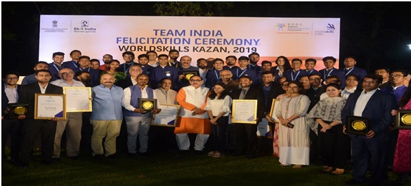 Felicitation ceremony for the winners of 45th WorldSkills competition held at Kazan, Russia from 22nd August to 27th August 2019